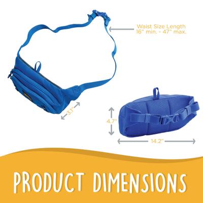 Show full view: Canine Canyon Stella Dog Walking Waist Belt Bag, Bright Blue, Medium, Pack slide 6 of 10