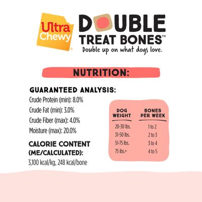 Show full view: Ultra Chewy Double Treat Bone Liver Flavor Dog Treats, 8 count slide 7 of 9