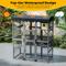 Show in main carousel: Coziwow 72-in Wood Catio Outdoor Cat House Enclosure with Waterproof Roof, Grey slide 4 of 9