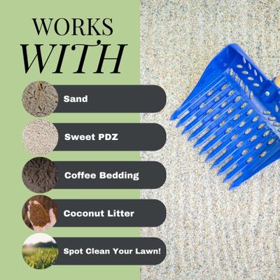 Show full view: Bee Jeweled Coop The Coop Scoop 2-in-1 Chicken Poop Scoop, Rake & Hand Shovel, 10-in handle slide 5 of 9