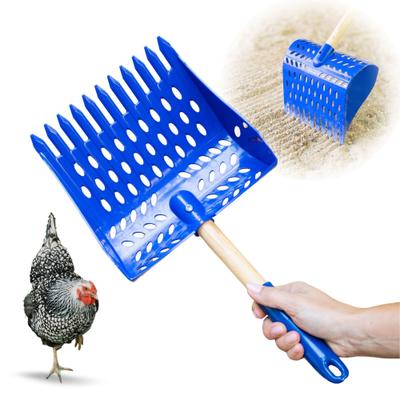 Show full view: Bee Jeweled Coop The Coop Scoop 2-in-1 Chicken Poop Scoop, Rake & Hand Shovel, 10-in handle slide 1 of 9