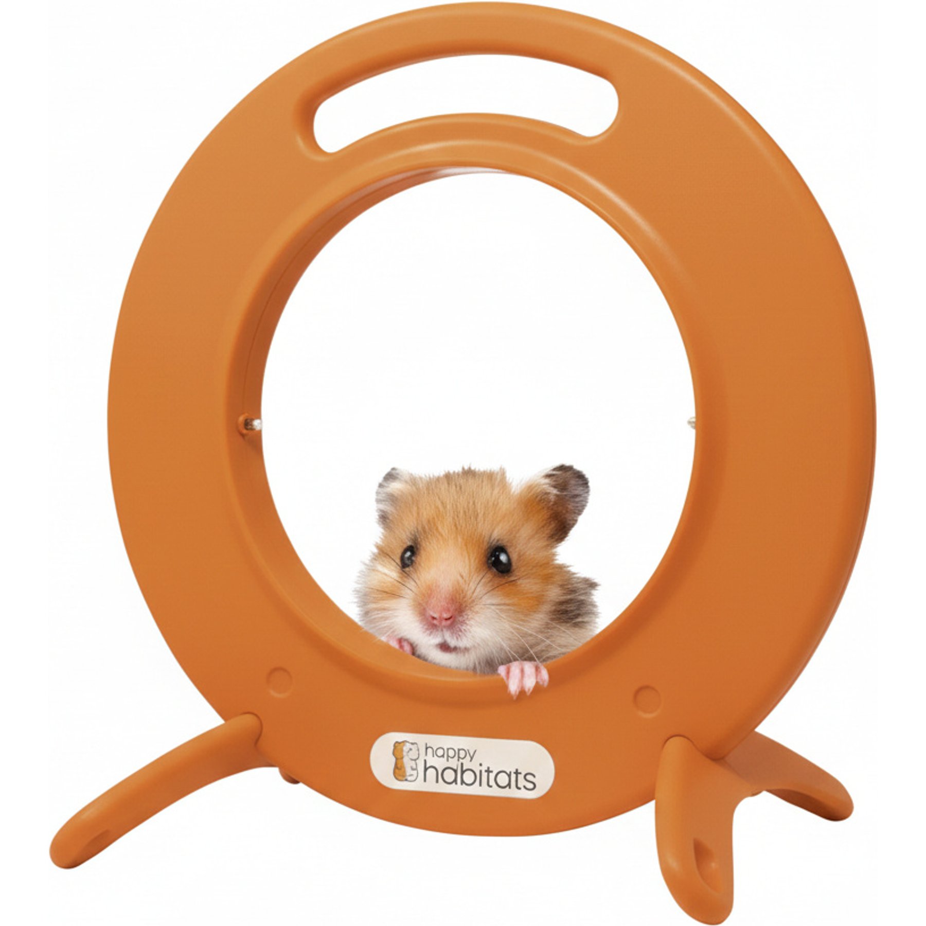 Happy Habitats Roam Ring Hamster Roam Ball Accessory, Orange, One Size