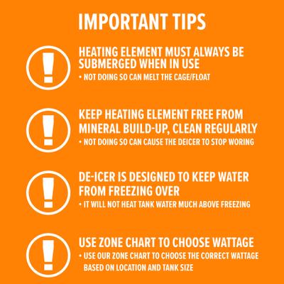 Show full view: K&H Pet Products Ultimate Stock Tank Deicer, 1000 watt slide 5 of 11