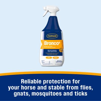 Show full view: Farnam Bronco e Citronella Scented Equine Fly Spray, 32-fl oz bottle slide 3 of 12
