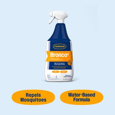 Show full view: Farnam Bronco e Citronella Scented Equine Fly Spray, 32-fl oz bottle slide 7 of 12