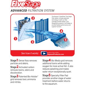 Aqueon QuietFlow Large Replacement Filter Cartridges, 15 count