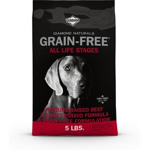 Diamond Naturals Grain-Free Beef & Sweet Potato Formula Dry Dog Food, 5-lb bag
