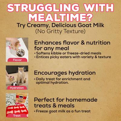 Show full view: Brutus Broth Gut Health Support Goat Milk All-Natural Dog & Cat Food Topper, 16-fl oz slide 8 of 11