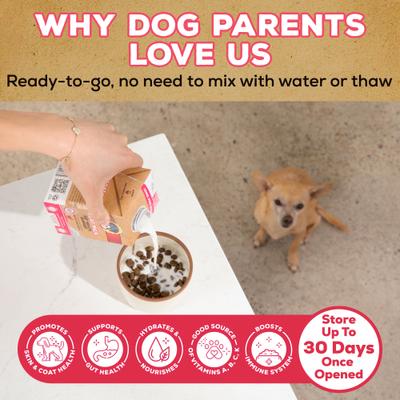 Show full view: Brutus Broth Gut Health Support Goat Milk All-Natural Dog & Cat Food Topper, 16-fl oz slide 7 of 11