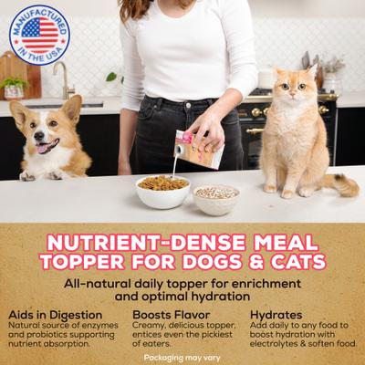 Show full view: Brutus Broth Gut Health Support Goat Milk All-Natural Dog & Cat Food Topper, 16-fl oz slide 3 of 11