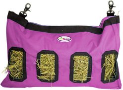 CuteNfuzzy Small Pet Feeder & Hanging Hay Bag with 6 Month Warranty, Purple, 9 x 1.5 x 11-in