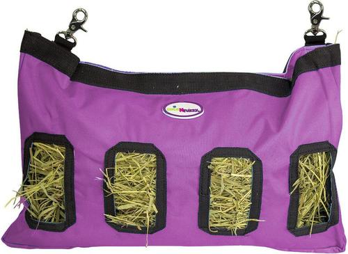 Show full view: CuteNfuzzy Small Pet Feeder & Hanging Hay Bag with 6 Month Warranty, Purple, 9 x 1.5 x 11-in slide 9 of 10