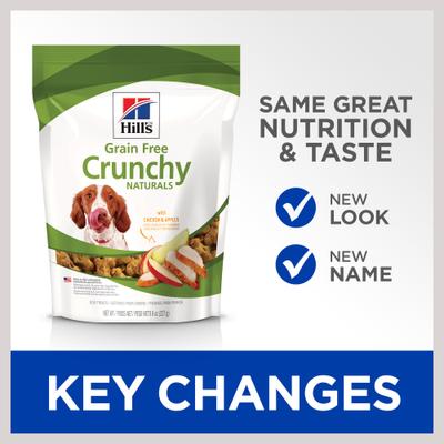 Show full view: Hill's Science Diet Adult Sensitive Stomach & Skin Grain-Free Chicken & Potato Recipe Dry Dog Food, 24-lb bag + Hill's Grain-Free Crunchy Naturals with Chicken & Apples Dog Treats, 8-oz bag slide 7 of 9