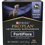 Purina Pro Plan Veterinary Diets FortiFlora Powder Probiotic Digestive Supplement for Dogs, 30 count