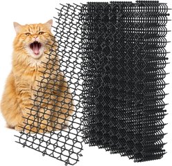 Protecto Scat Deterrent Mat for Dogs & Cats with Spikes, Black, 16 x 12-in, 10 count