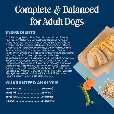 Show full view: Blue Buffalo Love Made Fresh Fully Cooked Natural Chicken Meatball Fresh Dog Food, 4-lb pouch, case of 3 slide 7 of 10