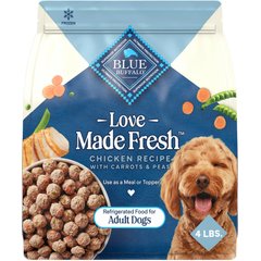 Blue Buffalo Love Made Fresh Fully Cooked Natural Chicken Meatball Fresh Dog Food, 4-lb pouch, case of 3