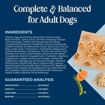 Show full view: Blue Buffalo Love Made Fresh Fully Cooked Natural Chicken Meatball Small Breed Dog Food, 1-lb pouch, case of 4 slide 7 of 11