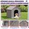 Show in main carousel: KAMABOKO Weatherproof Outdoor & Indoor Dog House, Medium, Grey slide 4 of 7