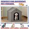 Show in main carousel: KAMABOKO Weatherproof Outdoor & Indoor Dog House, Medium, Grey slide 6 of 7