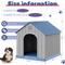 Show in main carousel: KAMABOKO Weatherproof Outdoor & Indoor Dog House, Medium, Blue slide 2 of 6