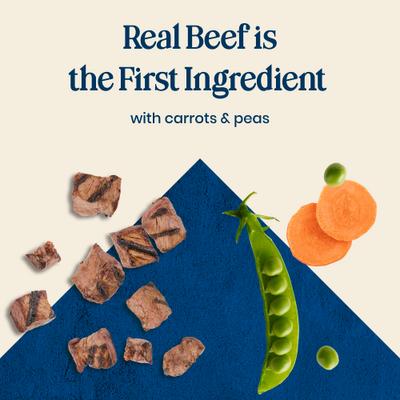 Show full view: Blue Buffalo Love Made Fresh Fully Cooked Natural Beef Meatball Small Breed Dog Food, 1-lb pouch, case of 4 slide 5 of 11