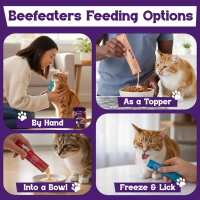 Show full view: Beefeaters Puree Chicken & Meat Flavored Cat Treats, 48 count slide 7 of 9