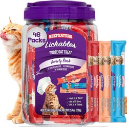Beefeaters Puree Chicken & Meat Flavored Cat Treats, 48 count
