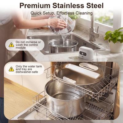 Show full view: Casfuy W12 Upgraded Wireless Smart Stainless Steel Dog & Cat Water Fountain, 108-oz slide 9 of 9