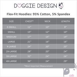 Doggie Design Color-Block Solid Dog Hoodie, Pink on Gray, XXXX-Large slide 2 of 5