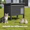 Show in main carousel: KAMABOKO Weatherproof Indoor & Outdoor Cat House with Openable Roof, Black slide 5 of 6