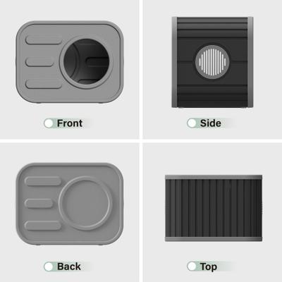 Show full view: KAMABOKO Camera Shaped Durable Resin Weatherproof Polypropylene Indoor & Outdoor Cat House, Grey slide 3 of 6