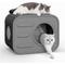 Show in main carousel: KAMABOKO Camera Shaped Durable Resin Weatherproof Polypropylene Indoor & Outdoor Cat House, Grey slide 1 of 6