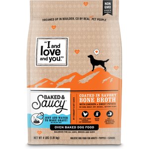 I and Love and You Baked & Saucy Chicken & Sweet Potato Dog Food, 4-lb bag