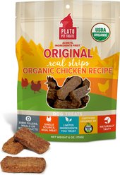 Plato Original Real Strips Chicken Recipe Dog Treats, 18-oz bag