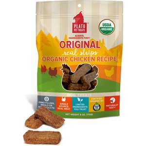 Plato Original Real Strips Chicken Recipe Dog Treats, 18-oz bag