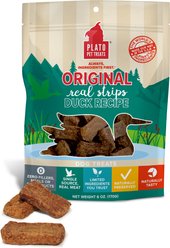 Plato Original Real Strips Duck Recipe Dog Treats, 18-oz bag