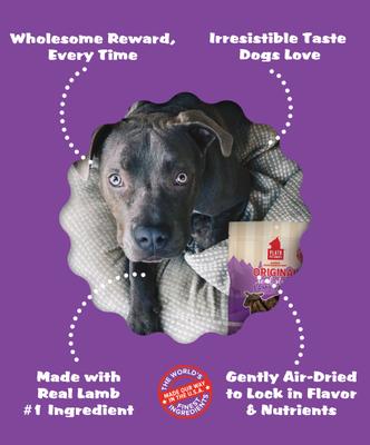 Show full view: Plato Original Real Strips Lamb Dog Treat, 18-oz bag slide 5 of 9