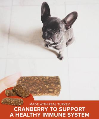 Show full view: Plato Original Real Strips Turkey & Cranberry Recipe Grain-Free Dog Treats, 6-oz bag slide 5 of 11