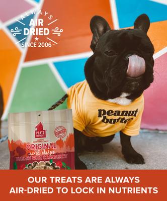 Show full view: Plato Original Real Strips Turkey & Cranberry Recipe Grain-Free Dog Treats, 6-oz bag slide 4 of 11