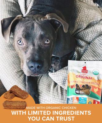 Show full view: Plato Original Real Strips Chicken Recipe Dog Treats, 18-oz bag slide 6 of 11