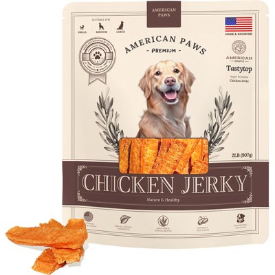American Paws American Paws Chicken Breast Jerky Dog Treats, 2-lb bag