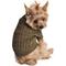 Show in main carousel: Doggie Design Combed Cotton Cable Knit Solid Dog Sweater, Herb Green, XX-Large slide 2 of 4