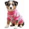 Show in main carousel: Doggie Design Combed Cotton Snowflake & Hearts Dog Sweater, Pink, XXX-Large slide 3 of 5