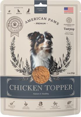 Show full view: American Paws Chicken High-Protein Dog Food Topper, 4-oz bag slide 3 of 7