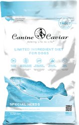 Canine Caviar Special Needs Trout Limited Ingredient Alkaline Entrée Non-GMO Salmon Dry Dog Food, 22-lb bag