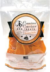 Canine Caviar Dried Sweet Potatoes Non-GMO Dehydrated Dog Treats, 2-lb bag