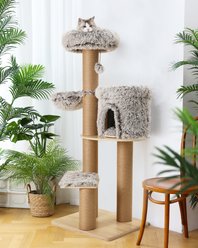 FUKUMARU Indoor 30-in Cat Scratching Post with Perch slide 2 of 6