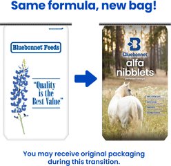 Bluebonnet Feeds Alfalfa Nibblets Pelleted Forage Horse Feed, 50-lb bag slide 2 of 5