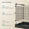 Show in main carousel: FEANDREA Metal Grid Cage Smallpet Playpen with Waterproof Washable Liner, Black, 48.4 x 24.8 x 18.1-in slide 7 of 7